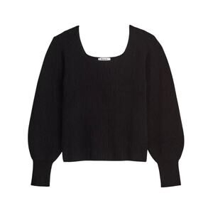 Madewell Square Neck Wool & Cashmere Pullover Sweater Top Size Small
